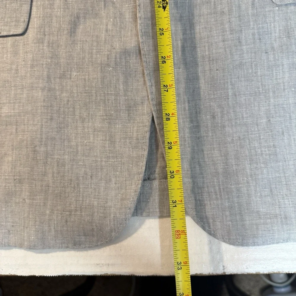 Mens 48 Linen Blazer Jacket‎ 2 Button Sport 1/4 Lined Luxury MINT Casual Summer